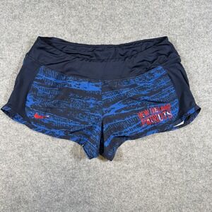 New England Patriots Shorts Womens Large Blue Navy NFL Football Nike Dri Fit
